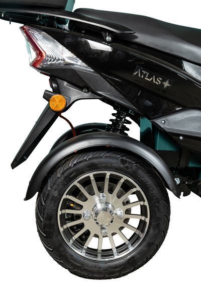 Електроскутер ATLAS Spider Trike Box 1500W Cyan Blue 4037 фото