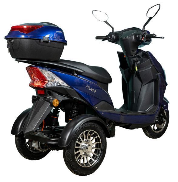 Електроскутер ATLAS Spider Trike Box 1500W Cyan Blue 4037 фото