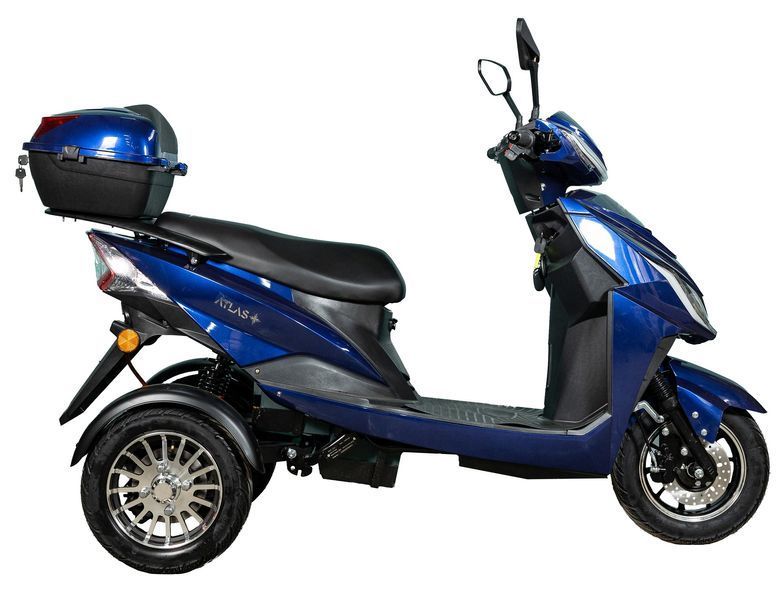 Електроскутер ATLAS Spider Trike Box 1500W Cyan Blue 4037 фото