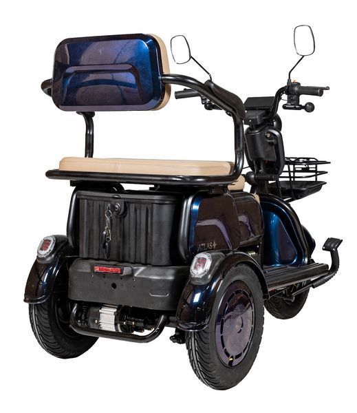 Електроскутер ATLAS Elegant Trike 800W Cyan Blue 4015 фото
