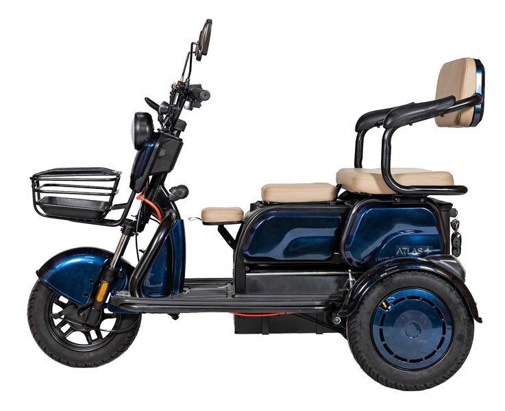 Електроскутер ATLAS Elegant Trike 800W Cyan Blue 4015 фото