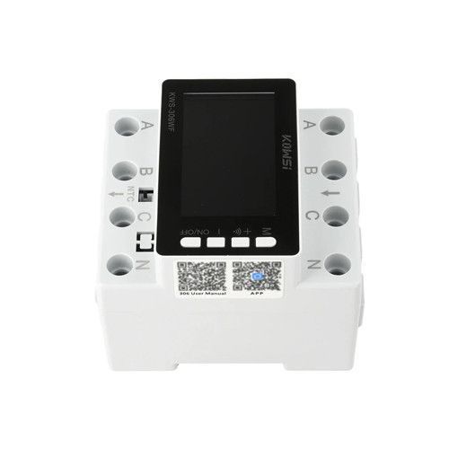 Смарт реле напруги WiFI TOMZN KWS-306WF 80A, трифазний із захистом від перенапруги, заниженої напруги, перевантаження та витоку струму + енергомоніторинг TOMZNKWS306WF фото