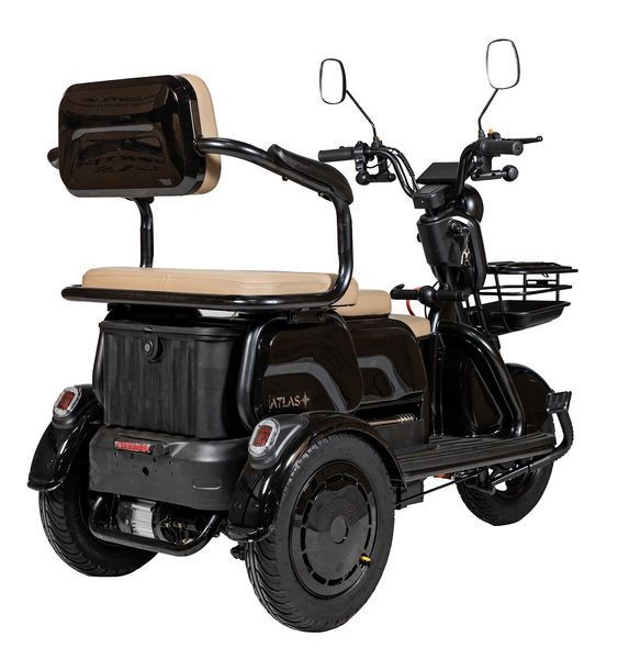 Електроскутер ATLAS Elegant Trike 800W Black 4016 фото